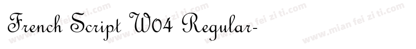 French Script W04 Regular字体转换